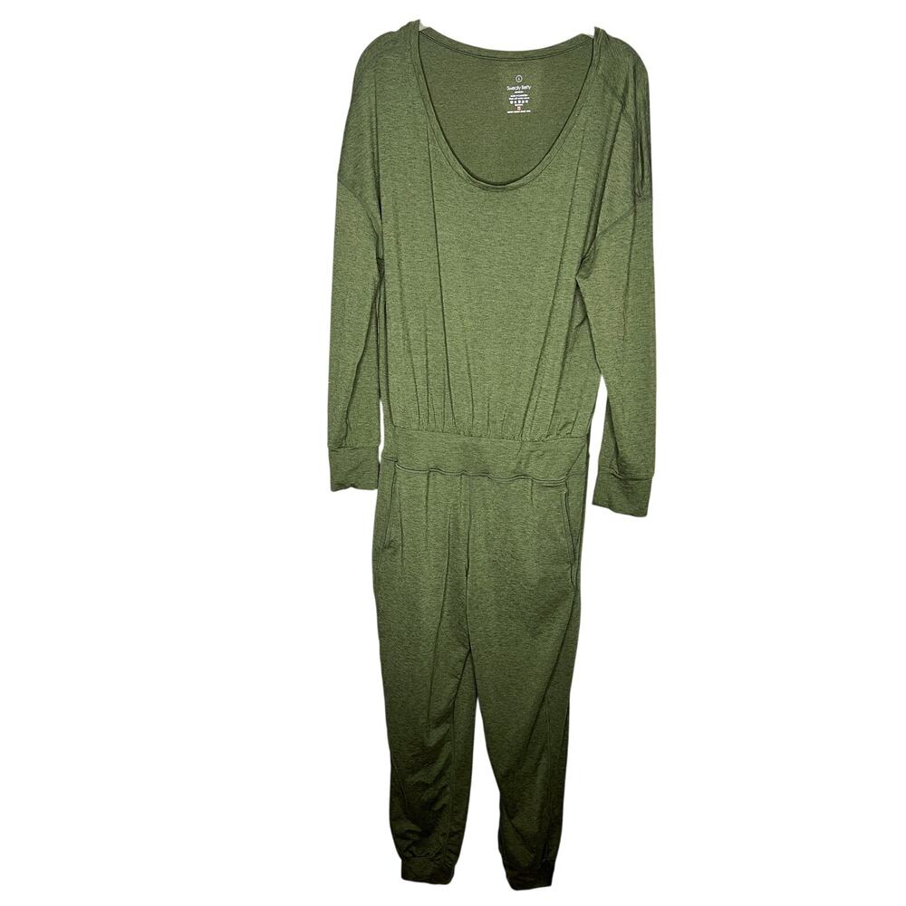 Sweaty Betty Gary Long Sleeve Jumpsuit Green Size Large Lounge - Picture 4 of 9